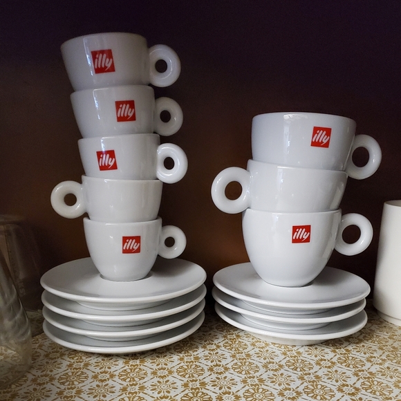 illy Kitchen Illy Espresso Cups And Latte Cups Poshmark